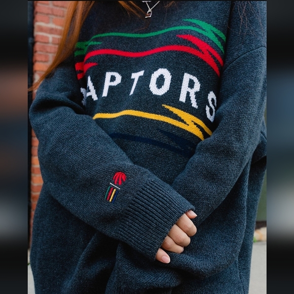 NBA Toronto Raptors Sweater  (grey) official HBC collection (NWT) - Picture 13 of 14